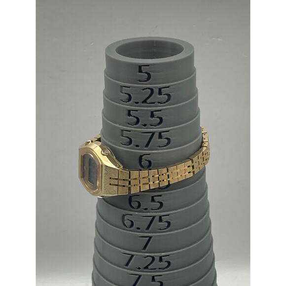 VTG Speidel Digital Womens Mens Watch 26mm Gold Tone New Battery Wrist 6-6.25 WR - Picture 7 of 8